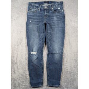 Lucky Brand Lolita Skinny Jeans Womens Size 8 29 Waist Low Rise Distressed